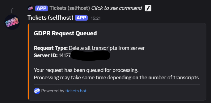 Request Queued